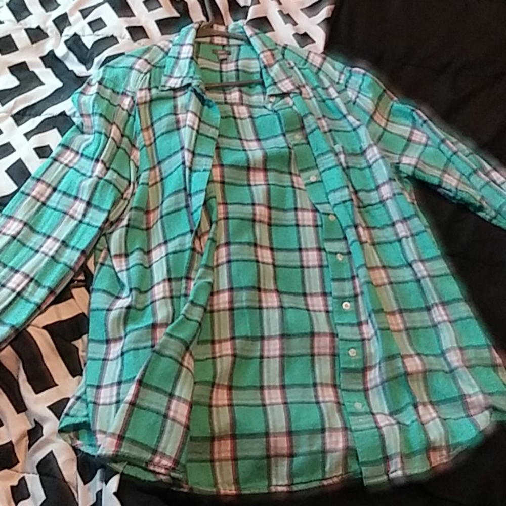 Flannel button down
